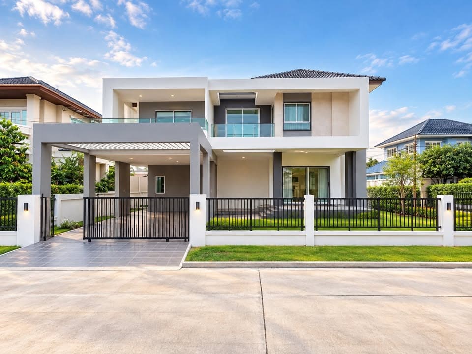บ้านเดี่ยว มณีรินทร์ รัตนาธิเบศร์–ท่าอิฐ เนื้อที่ 89.8 ตร.ว.
