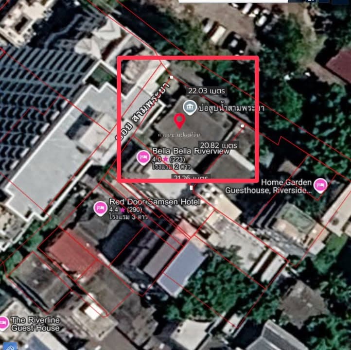 ขายที่ดิน 97 ตร.ว. ย่านสามเสน ซอย 3 แถมบ้าน