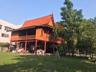 [Code : R38913] ขายบ้านเรือนไทยไม้สัก สุขุมวิท 101 ซอยปุณณวิถี 28 แขวงบางจาก เขตพระโขนง